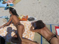 Brunette amateur wife at summer vacation
