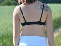 My GF poses outdoors private nn pics