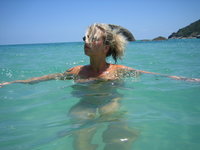 Big tit blonde MILF Gina at sumeer vacation