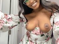 Pierced tits ebony MILF