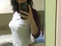 Turkish girl takes pics of her perfect body