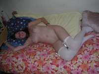 Amateur GF posing naked at home