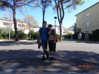 Amateur couple at summer vacation