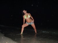 Anjy posing at beach