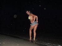 Anjy posing at beach