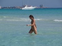 Berta naked at beach