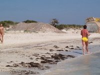 Berta naked at beach