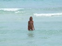 Berta naked at beach