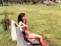 Barbara naked at park