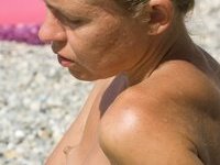 Amateur wife naked at beach