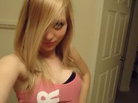 Amateur blonde girl exposed