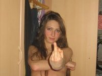 Teenage amateur cutie teasing