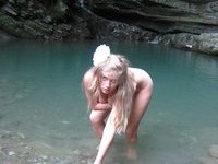 Hot summer of sweet blonde girl