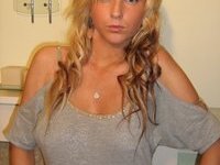 Sexy young amateur blonde babe