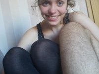 Hairy German teen GF