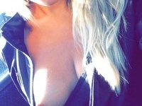 Blonde amateur babe hot selfies