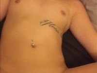 Elegant amateur girl with small tits