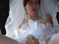 Sexy bride at wedding night