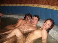 Swinger party at sauna
