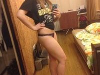 Pretty blonde girl homemade pics collection