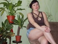 Big-assed russian brunette wife sexlife