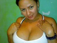Sexy busty latina cocksucker