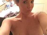 Teen amateur brunette with nice tits
