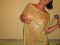 Wet T-shirts on sexy teens