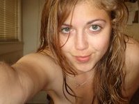 Young amateur GF nude posing and cock sucking
