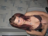 Redhead amateur girl exposed