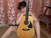 Russian amateur cutie posing at home