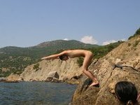 Three young babes at summer vacation