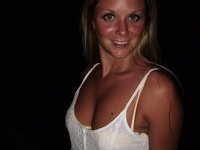 Blonde amateur babe at summer vacation