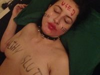 Curvy amateur girlfriend exposed as a dirty slut