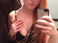 Sexy redhead babe teasing