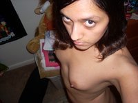 Nude selfies from slim amateur girl