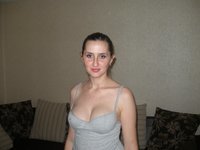 Cute young amateur GF posing at home