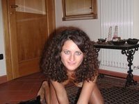 Pretty curly amateur wife exposed