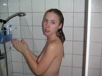 Blond amateur Gf at shower