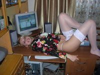 Russian amateur blonde slut