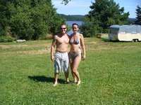 Amateur couple at summer vacation