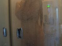 Teenage amateur girl at shower