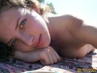 Amateur babe at summer vacation