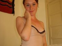 Amateur wife nude teasing at home