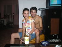 Amateur couple at summer vacation