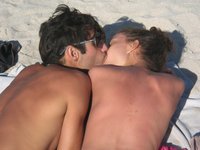 Amateur couple at summer vacation