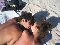 Amateur couple at summer vacation