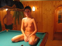 Nude in the sauna
