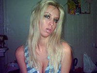 Blonde webcam honey teasing