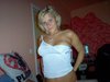 Tattooed topless blonde teen